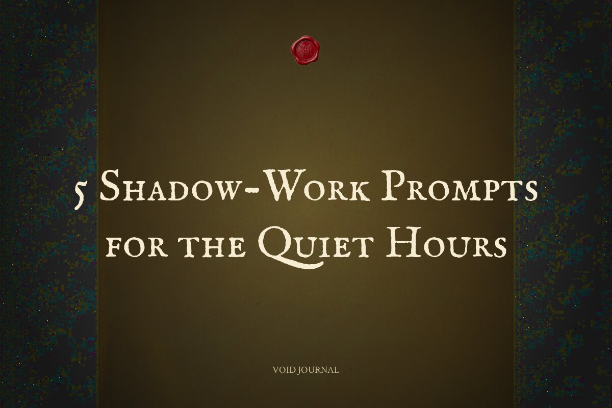 5 Shadow-Work Journal Prompts for the Quiet Hours