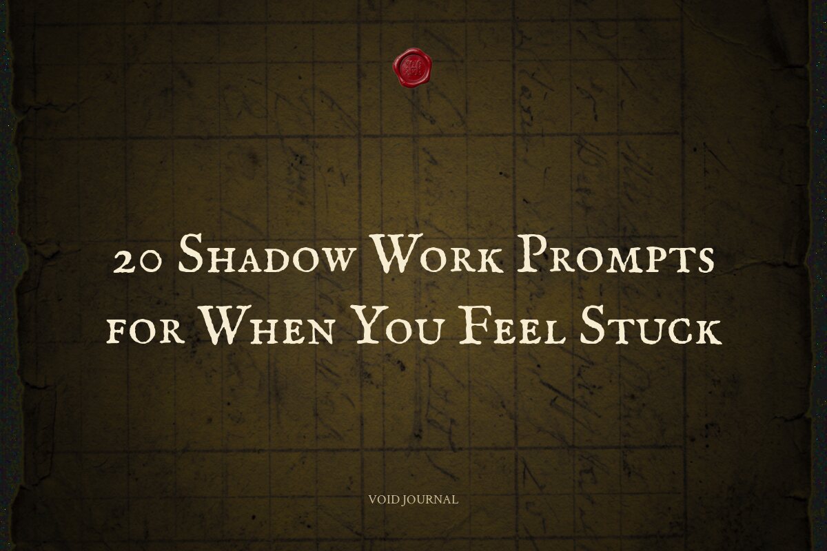 20 Shadow Work Prompts for When You Feel Stuck